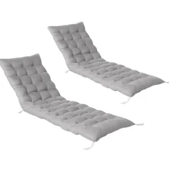 Coussin bain de soleil transat gris 180 cm*IDMarket Sale