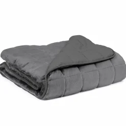 Couverture lestée 7kg 150x200 cm gris clair et gris foncé*IDMarket Outlet