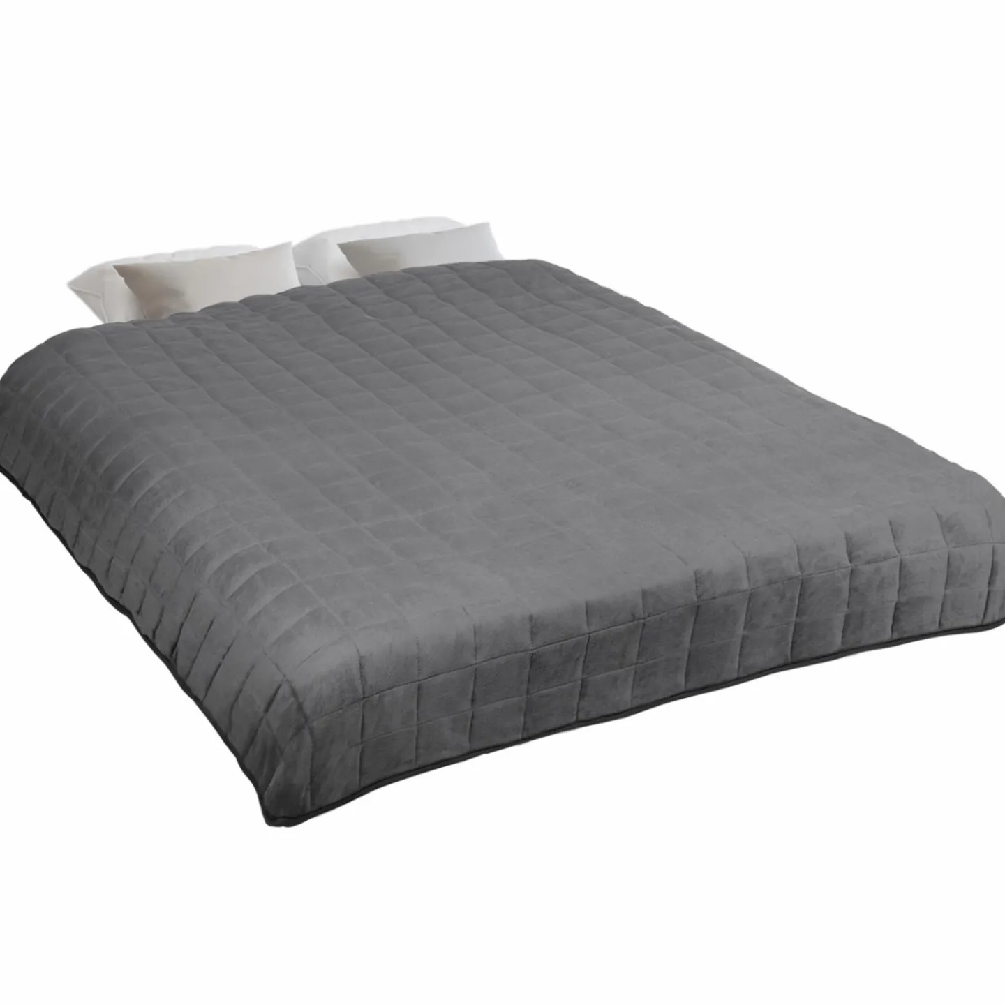Couverture lestée 7kg 150x200 cm gris clair et gris foncé*IDMarket Outlet