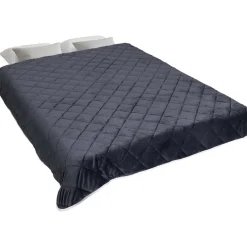 Couverture lestée 150x200 cm biface polaire gris et blanc 7 kg*IDMarket