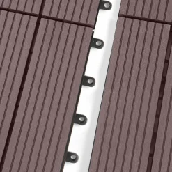 Dalles composite clipsables 30x30 cm pour terrasse*IDMarket Clearance