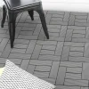 Dalles de terrasse mosaïques clipsables bois composite gris 30 x 30 cm*IDMarket