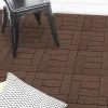 Dalles de terrasse mosaïques clipsables bois composite taupe 30 x 30 cm*IDMarket Clearance