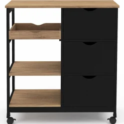 Desserte de cuisine 3 paniers et 1 plateau amovible L.76 CM*IDMarket Online