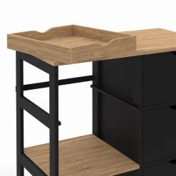 Desserte de cuisine 3 paniers et 1 plateau amovible L.76 CM*IDMarket Online