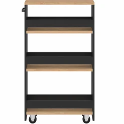Desserte de cuisine avec chariot de rangement à étages*IDMarket