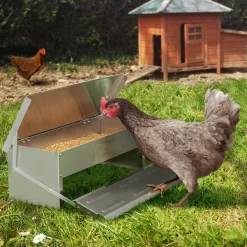 Distributeur de graines pour poules anti nuisible*IDMarket New