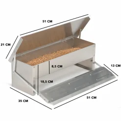 Distributeur de graines pour poules anti nuisible*IDMarket New