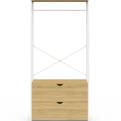 Dressing bois et métal blanc*IDMarket Online