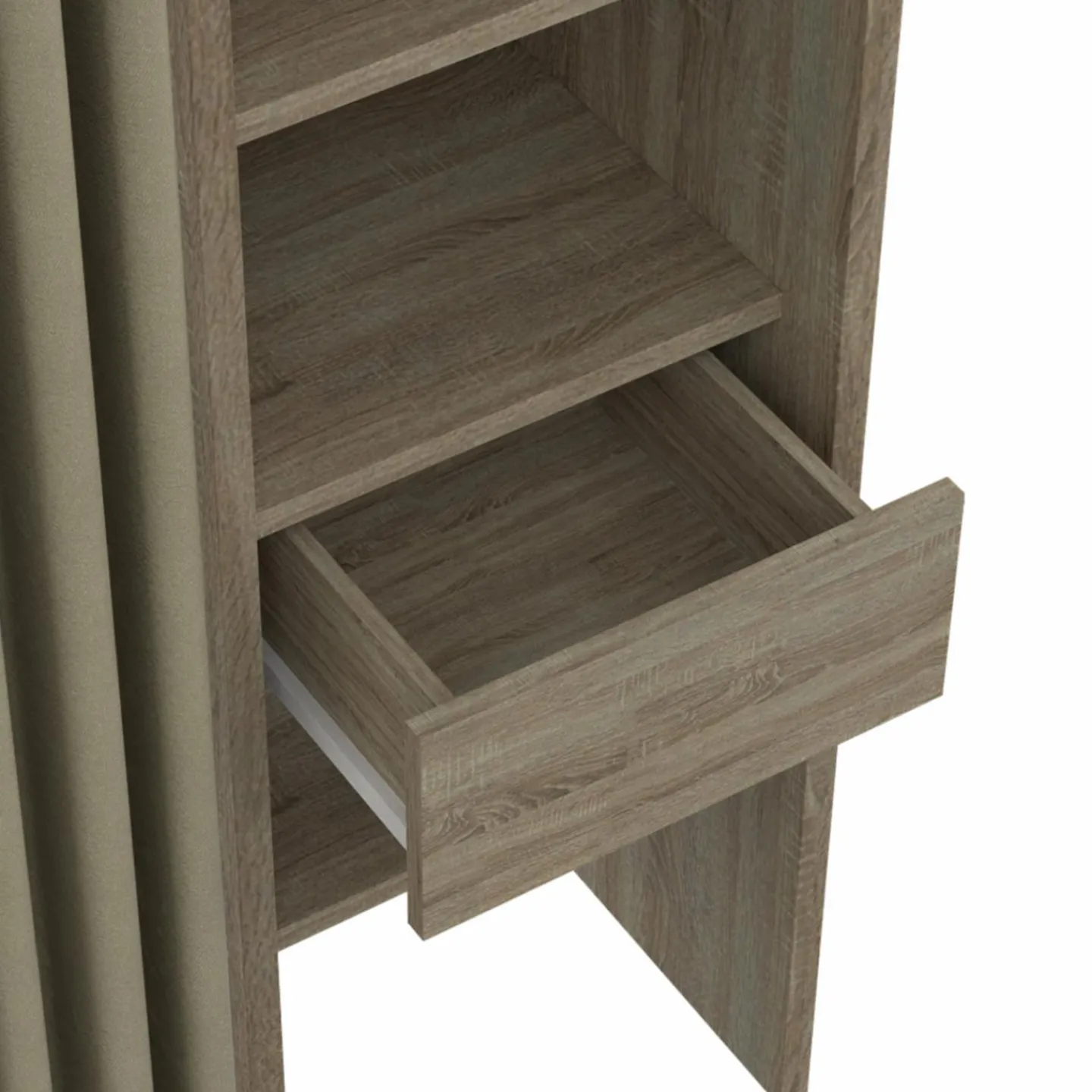 Dressing double extensible en bois 120/180 x 180 cm*IDMarket New