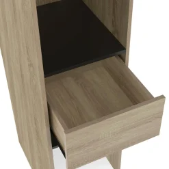 Dressing extensible avec double penderie et rideau noir*IDMarket Best