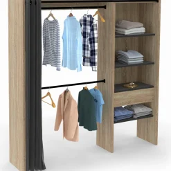 Dressing extensible bois et noir*IDMarket Best