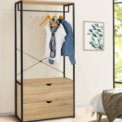 Dressing industriel 2 tiroirs 80 cm*IDMarket Hot