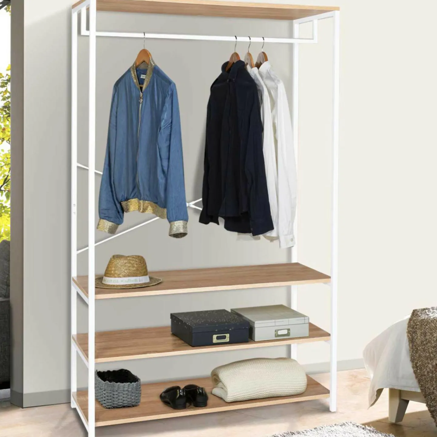 Dressing industriel blanc 100 cm*IDMarket Online