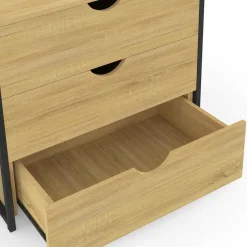 Dressing penderie 3 tiroirs L.60 cm design industriel*IDMarket