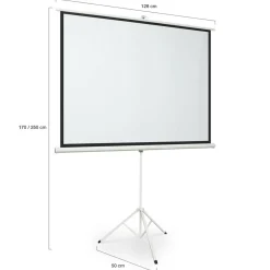 Ecran de projection 84 pouces avec support trépied hauteur réglable*IDMarket Sale
