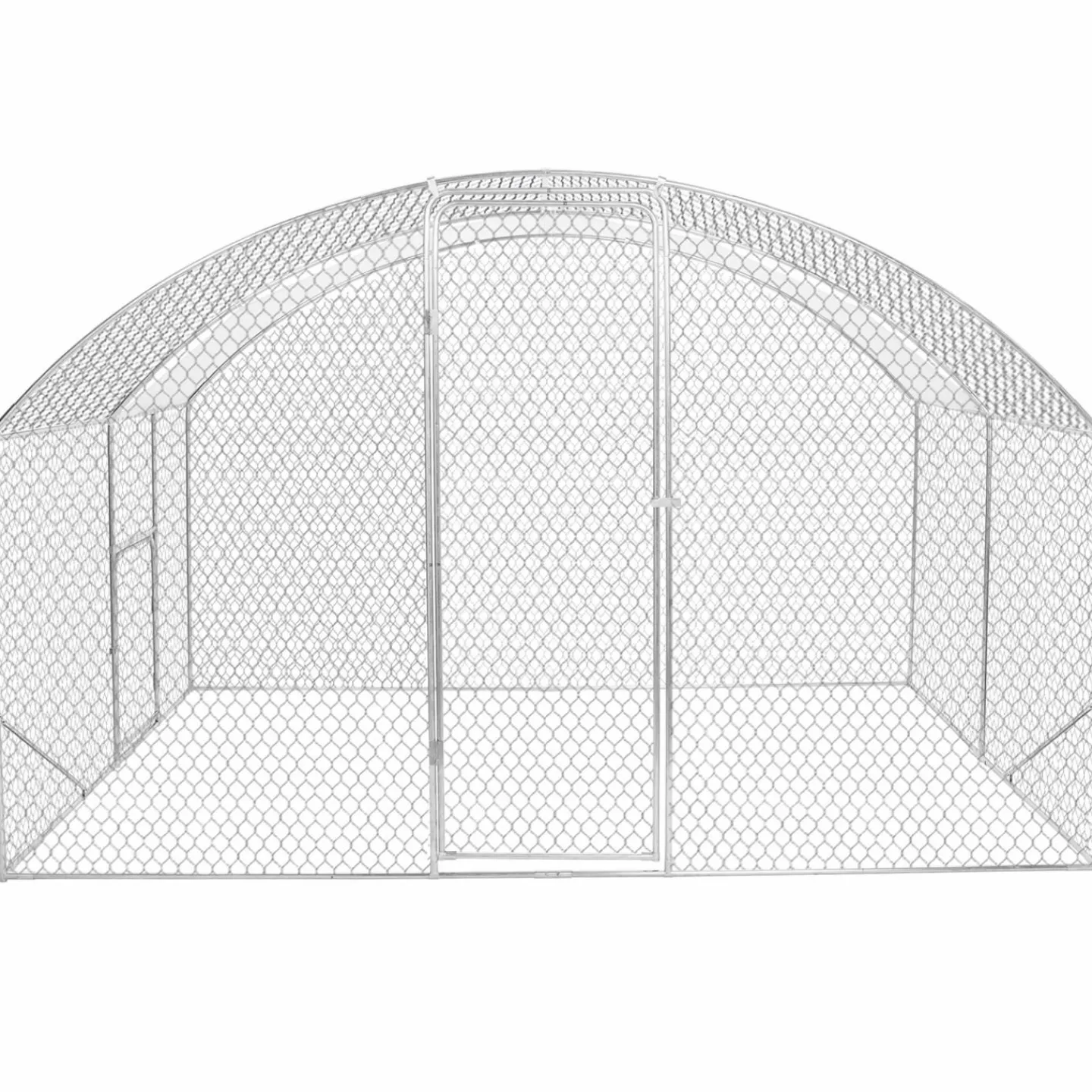 Enclos poulailler 7,5 m 2 avec toit dôme*IDMarket