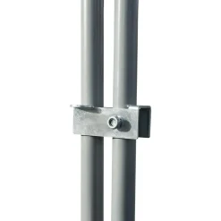 Enclos poulailler 12 m² en acier galvanisé avec perchoir*IDMarket Hot