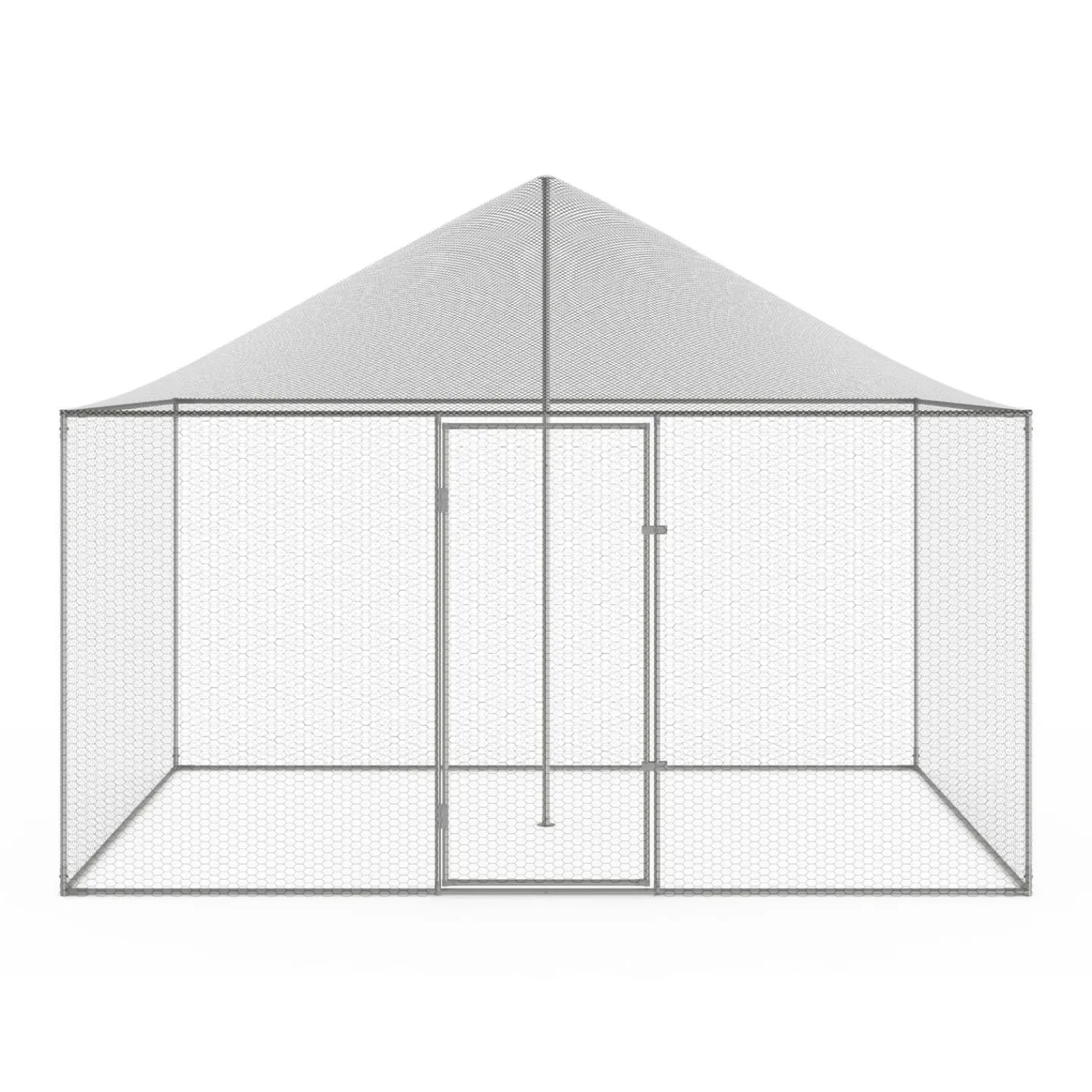 Enclos poulailler en acier galvanisé 6 m² 3x2 m volière extérieure*IDMarket Best