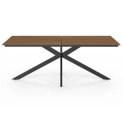 Ensemble table et chaise salon de jardin 8 personnes pied araignée noir*IDMarket Best