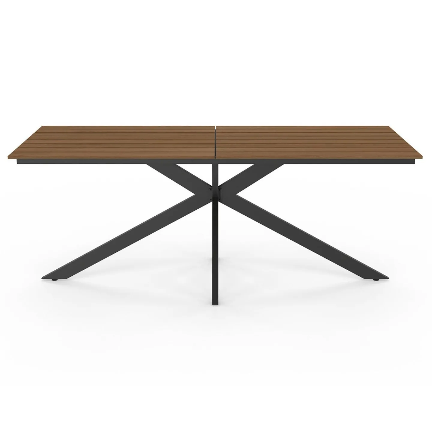 Ensemble table et chaise salon de jardin 8 personnes pied araignée noir*IDMarket Best