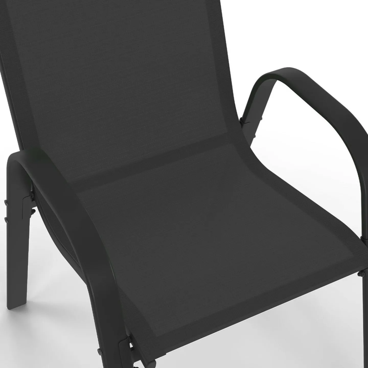 Ensemble table et chaise salon de jardin 8 personnes pied araignée noir*IDMarket Best