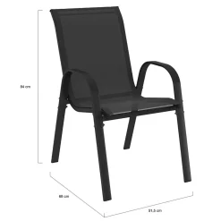 Ensemble table et chaises salon de jardin 6 personnes*IDMarket Online