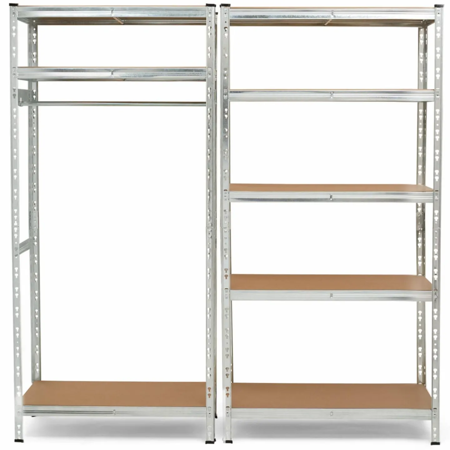 Etagère charge lourde 8 plateaux avec vestiaire*IDMarket Outlet