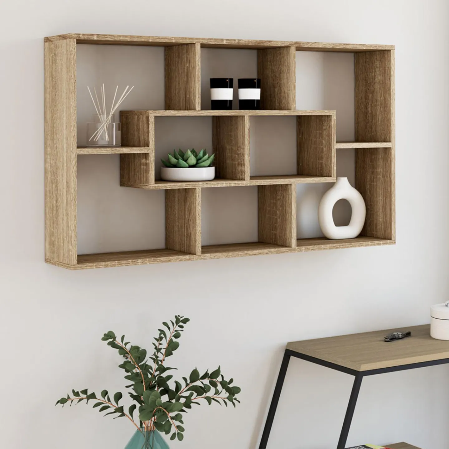 Etagère murale effet bois*IDMarket Sale