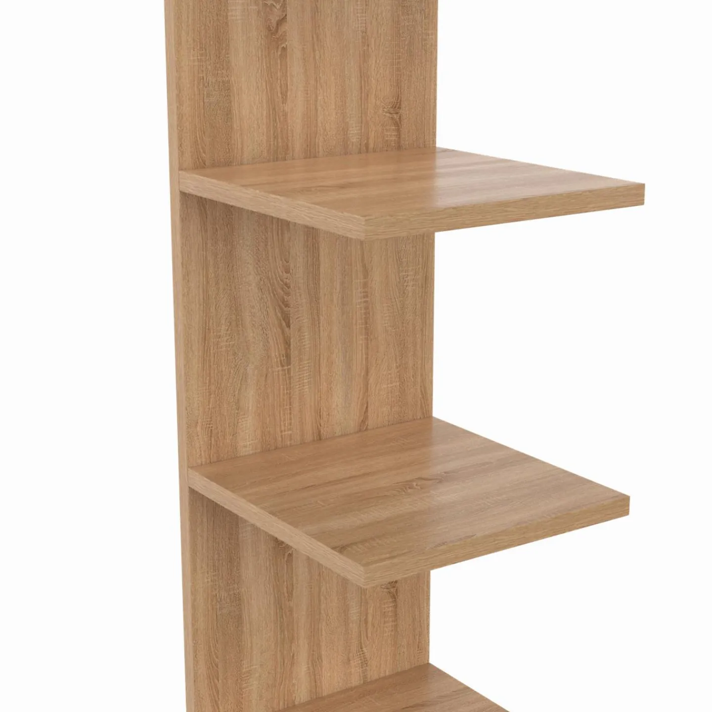 Etagère murale suspendue façon hêtre 190 cm*IDMarket