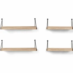 Etagères murales industrielles bois et métal noir*IDMarket Best