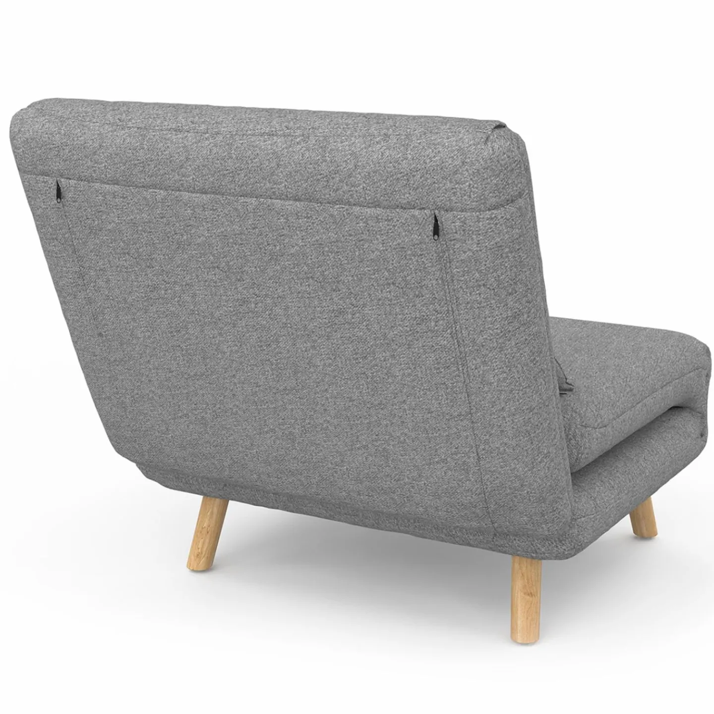 Fauteuil convertible en lit 1 place gris clair*IDMarket Best