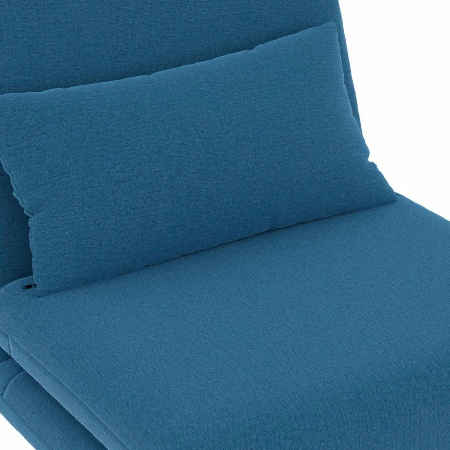 Fauteuil convertible en lit 1 place bleu canard*IDMarket New