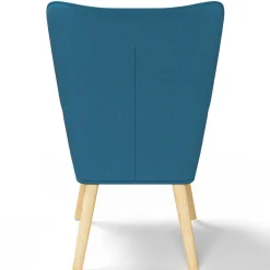 Fauteuil design scandinave bleu canard*IDMarket Discount