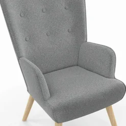 Fauteuil design scandinave gris clair*IDMarket Discount
