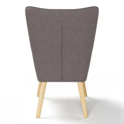 Fauteuil en tissu gris, blanc et noir style scandinave*IDMarket Hot