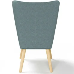 Fauteuil en tissu vert eucalyptus scandinave*IDMarket Sale
