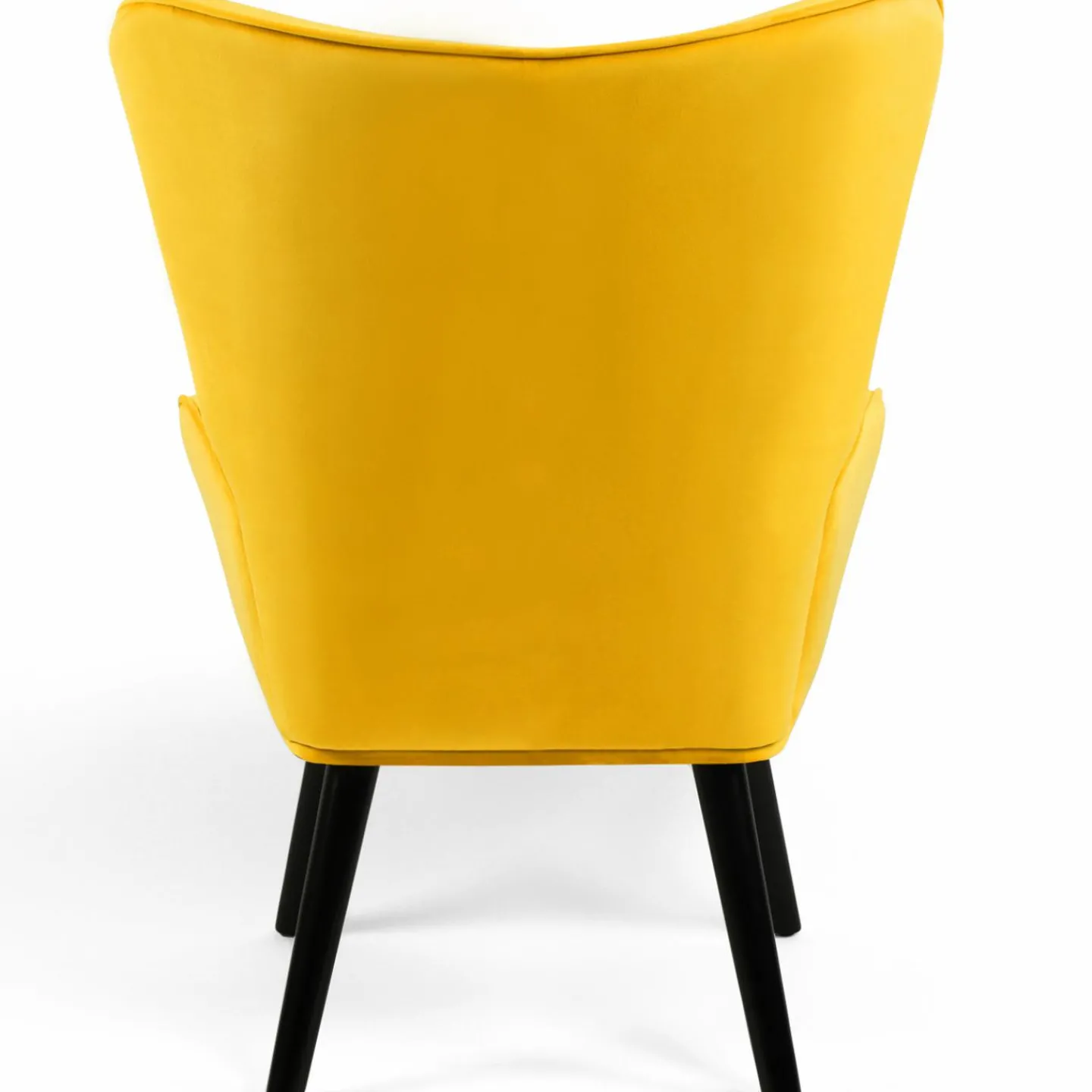 Fauteuil en velours jaune style scandinave*IDMarket Best