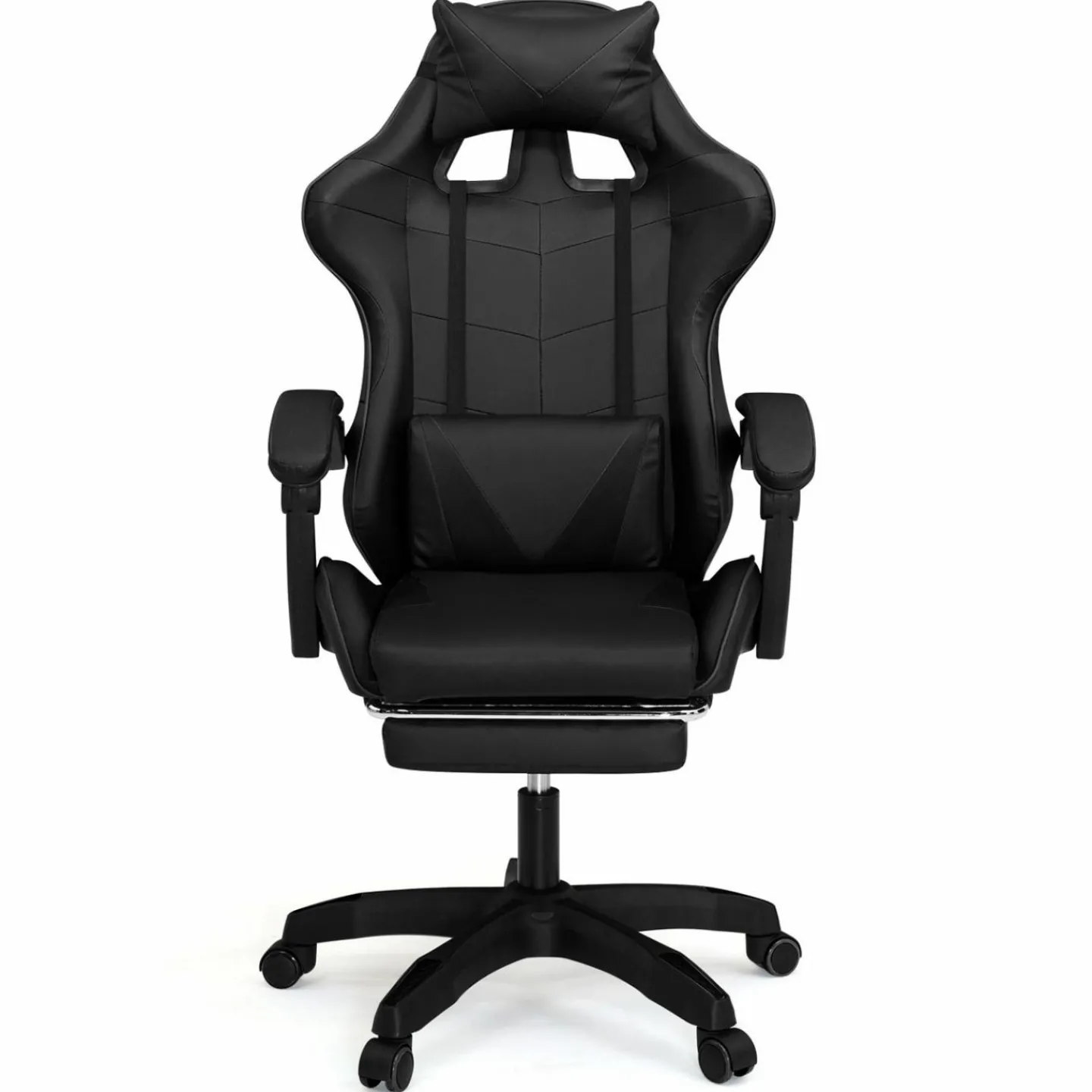 Fauteuil gamer noir réglable et inclinable avec repose pied*IDMarket Best