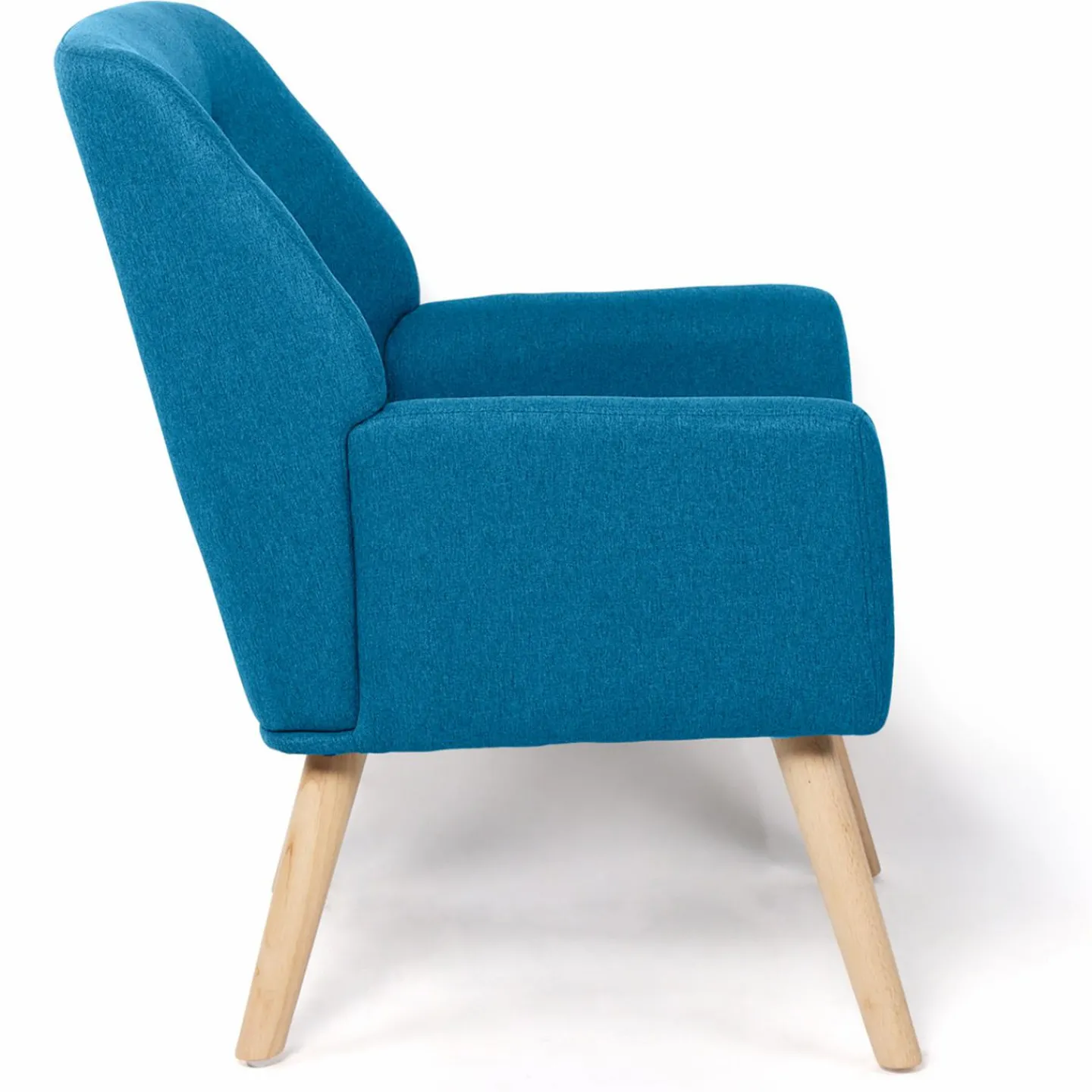 Fauteuil scandinave bleu canard*IDMarket Sale