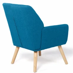 Fauteuil scandinave bleu canard*IDMarket Sale
