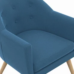 Fauteuil scandinave cabriolet bleu*IDMarket Clearance