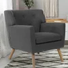 Fauteuil scandinave gris anthracite*IDMarket