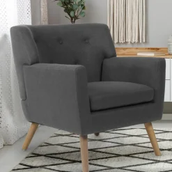 Fauteuil scandinave gris anthracite*IDMarket