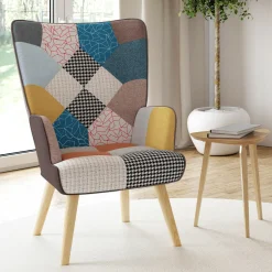 Fauteuil scandinave multicolore*IDMarket Hot