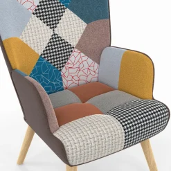 Fauteuil scandinave multicolore*IDMarket Hot