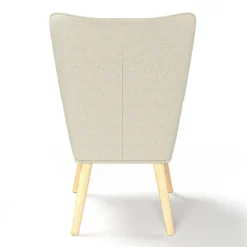 Fauteuil scandinave tissu beige*IDMarket Sale