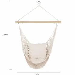 Fauteuil suspendu macramé*IDMarket Outlet