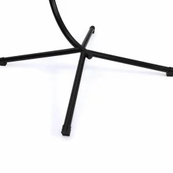 Fauteuil œuf suspendu effet rotin avec coussins gris*IDMarket Online