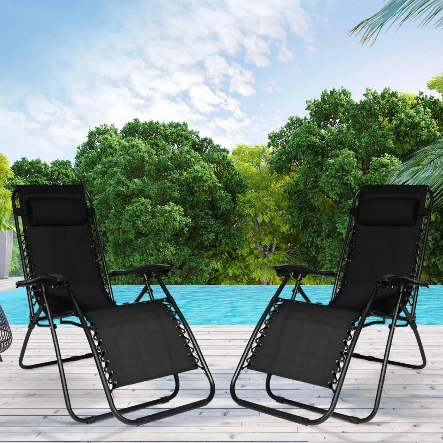 Fauteuils RELAX grand confort noir*IDMarket